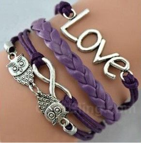 Pulsera piel trenzada con dije. mod. 10