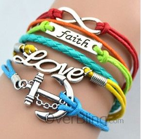 Pulsera piel trenzada con dije. mod. 23