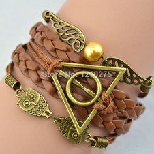 Pulsera de piel trenzada