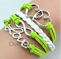Pulsera de piel trenzada