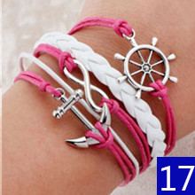Pulsera de piel trenzada