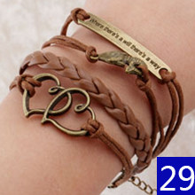 Pulsera de piel trenzada