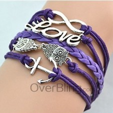 Pulsera de piel trenzada