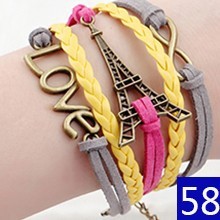 Pulsera de piel trenzada