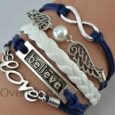 Pulsera de piel trenzada