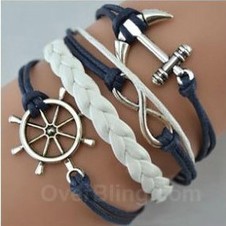 Pulsera de piel trenzada
