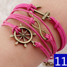 Pulsera de piel trenzada