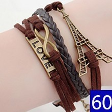 Pulsera de piel trenzada