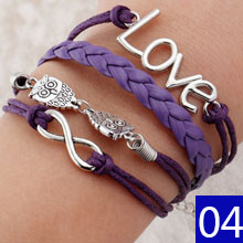 Pulsera de piel trenzada