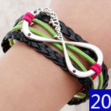 Pulsera de piel trenzada