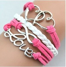 Pulsera de piel trenzada